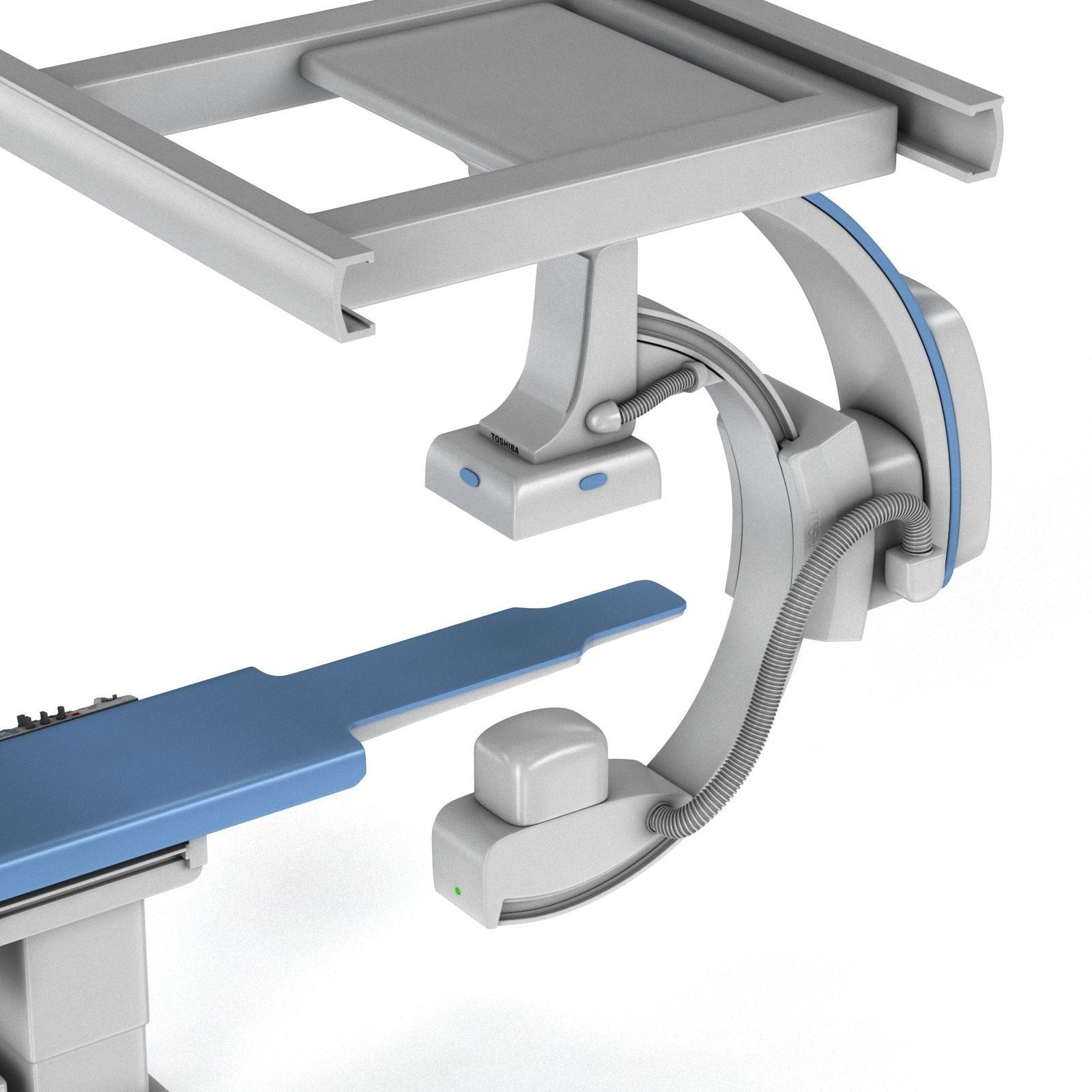 C-Arm System with Table Toshiba Infinix i Core 3D model_2