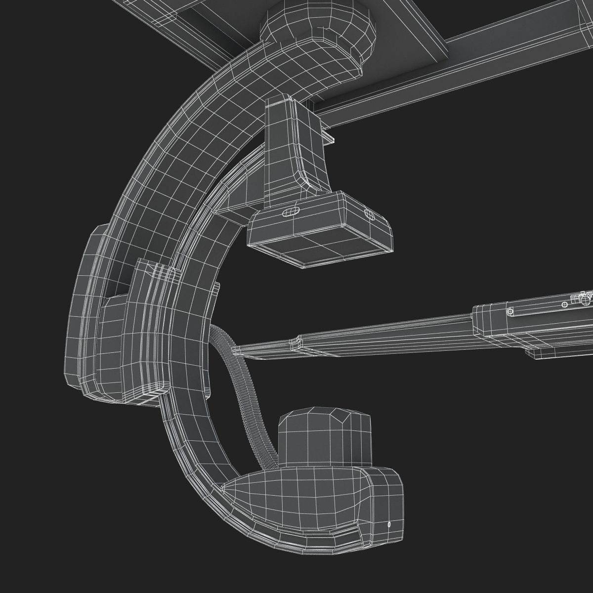 C-Arm System with Table Toshiba Infinix i Core 3D model_30