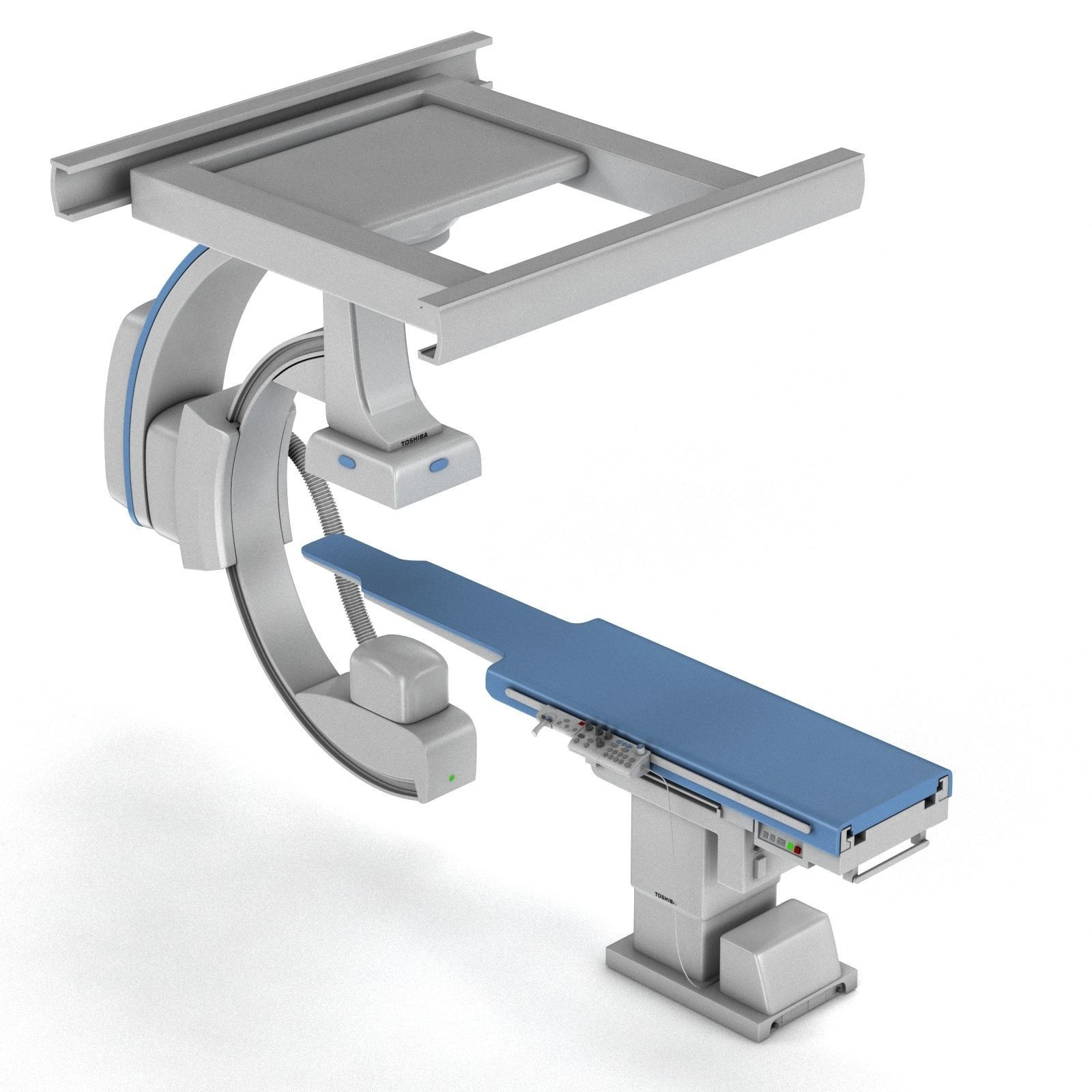 C-Arm System with Table Toshiba Infinix i Core 3D model_7