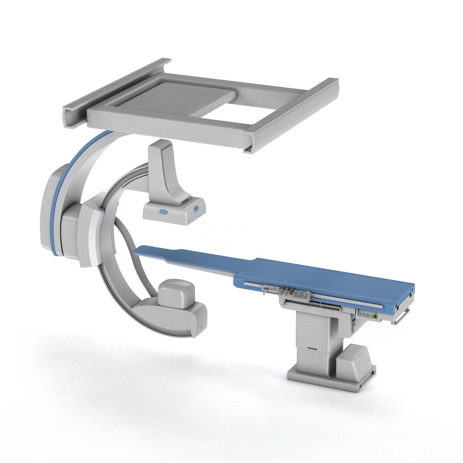 C-Arm System with Table Toshiba Infinix i Core 3D model_9