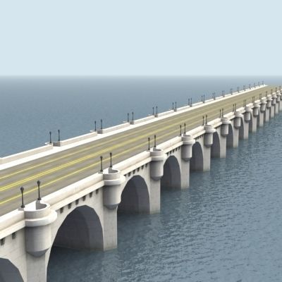 PontNeuf Bridge Notre Dame Low-poly 3D model_4