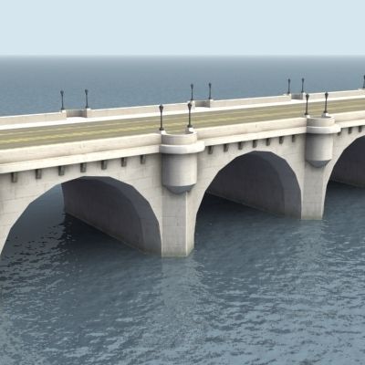 PontNeuf Bridge Notre Dame Low-poly 3D model_3