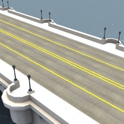 PontNeuf Bridge Notre Dame Low-poly 3D model_5