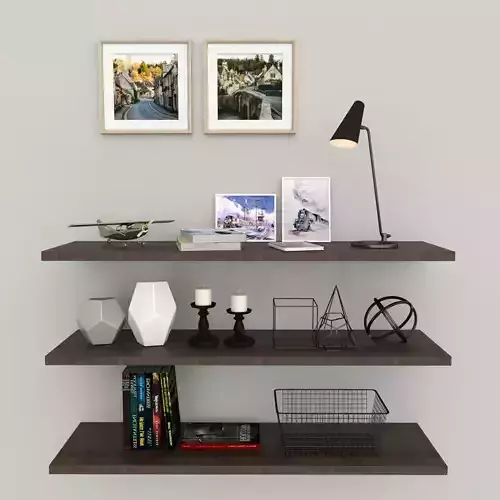 Decor Set floating shelf with three shelves