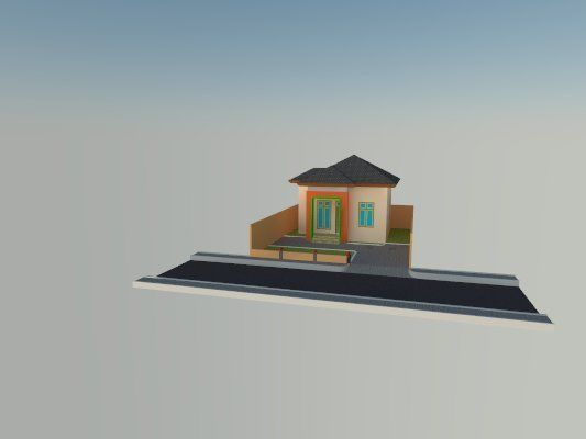 Minimalis Home 3D model_1