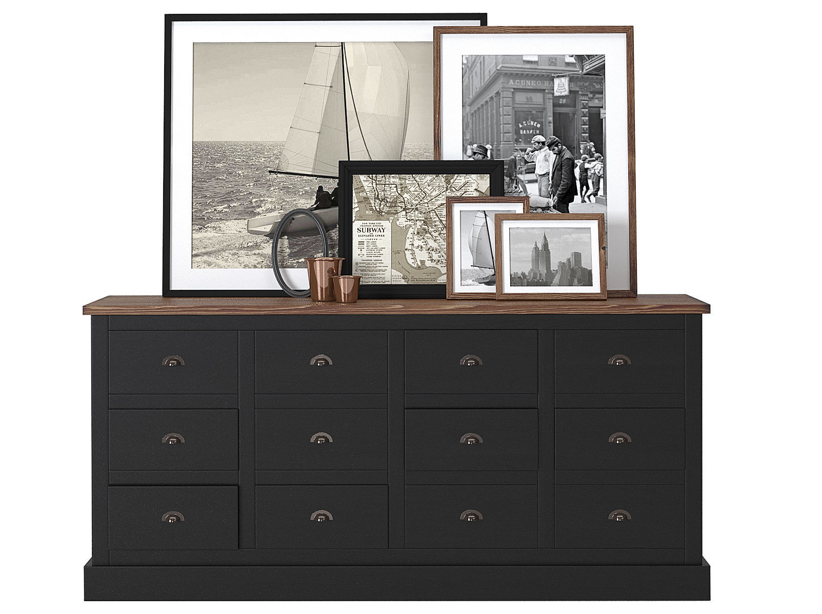 Dining furnitures set 05 3D model_4