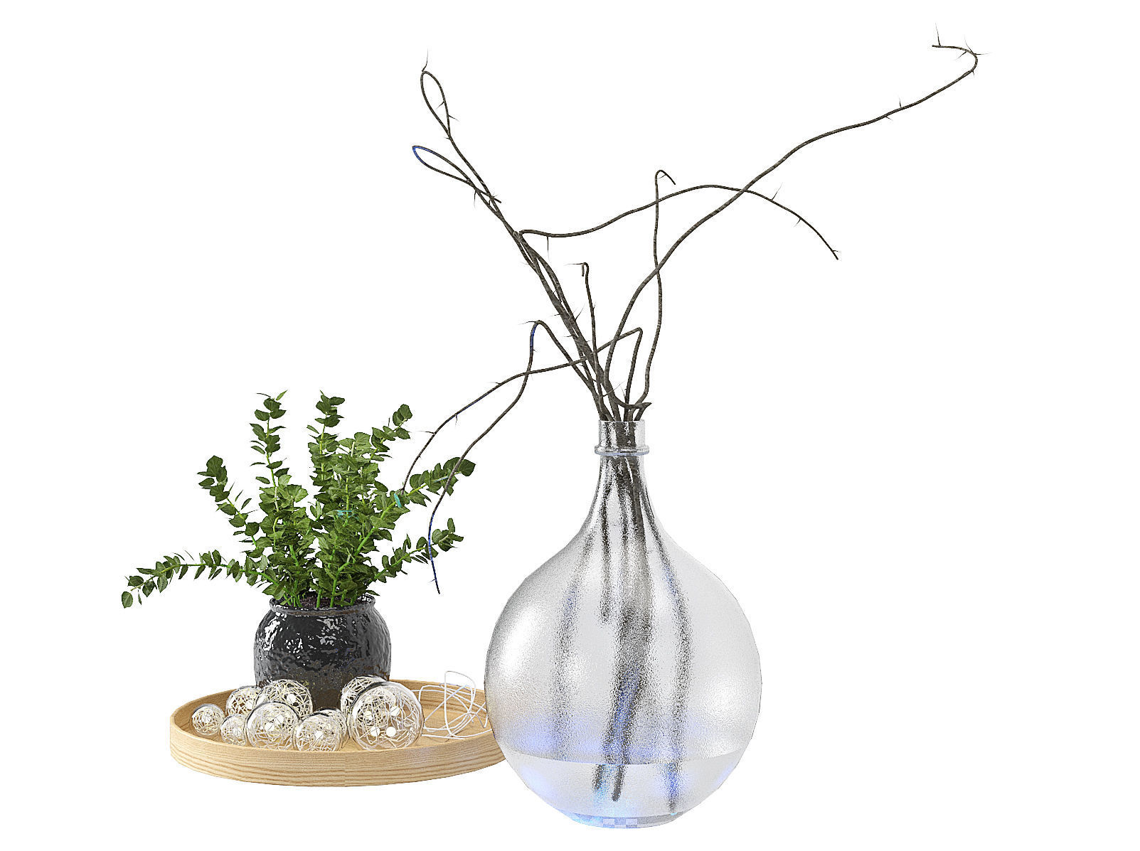 Dining furnitures set 07 3D model_5