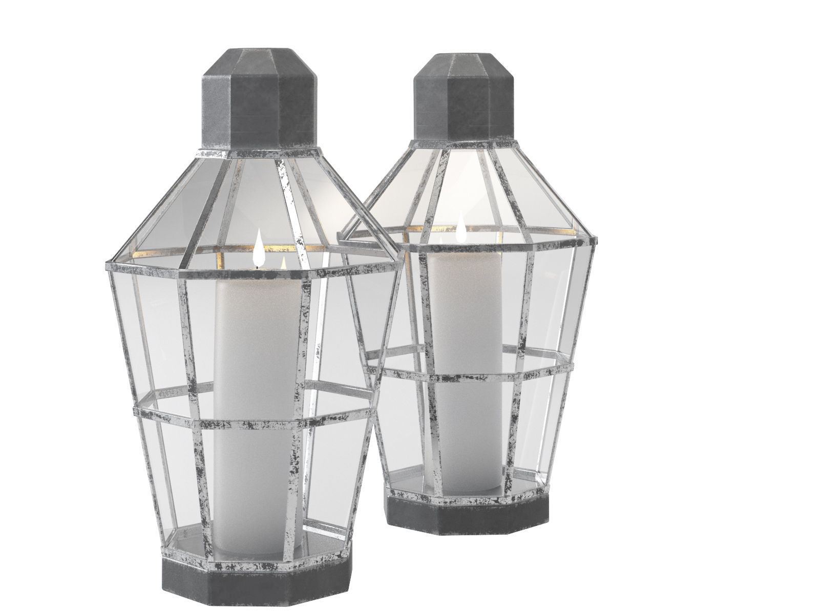 Dining furnitures set 07 3D model_4