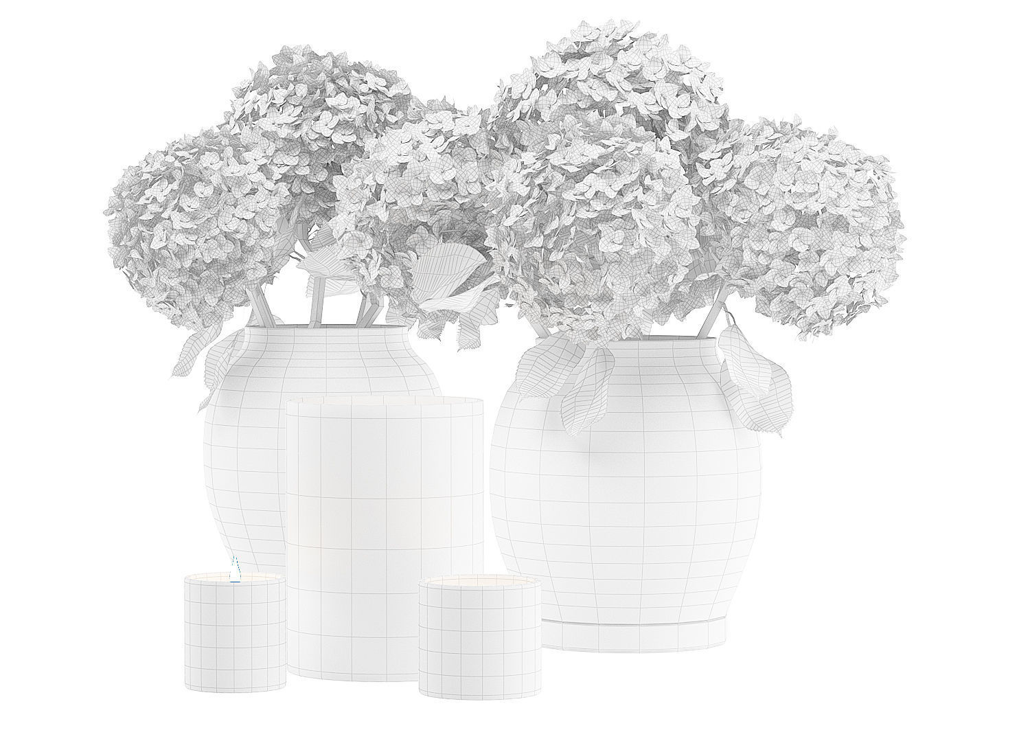 Dining furnitures set 09 3D model_5