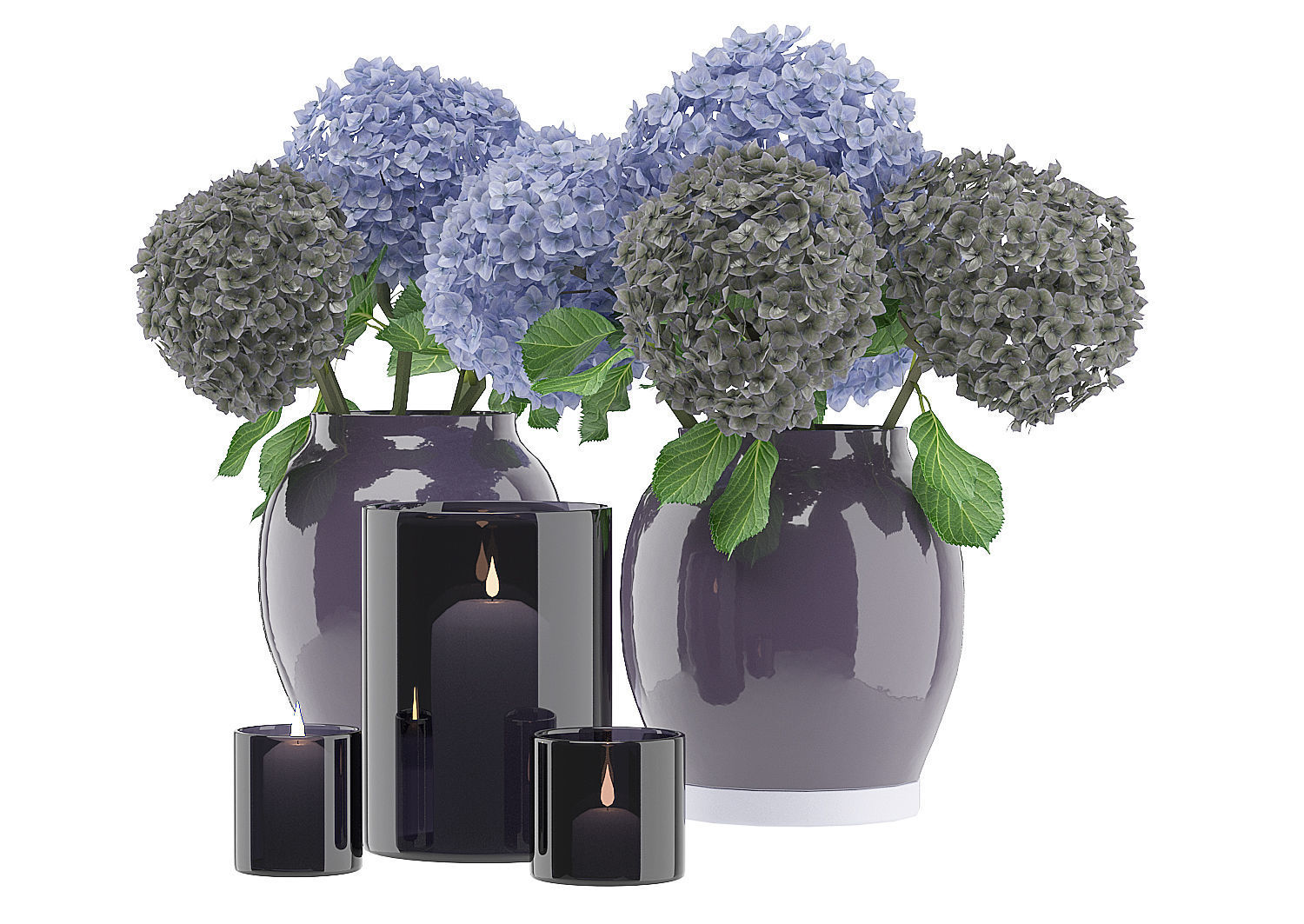 Dining furnitures set 09 3D model_2