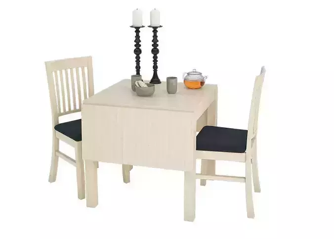 Dining furnitures set 11 3D model