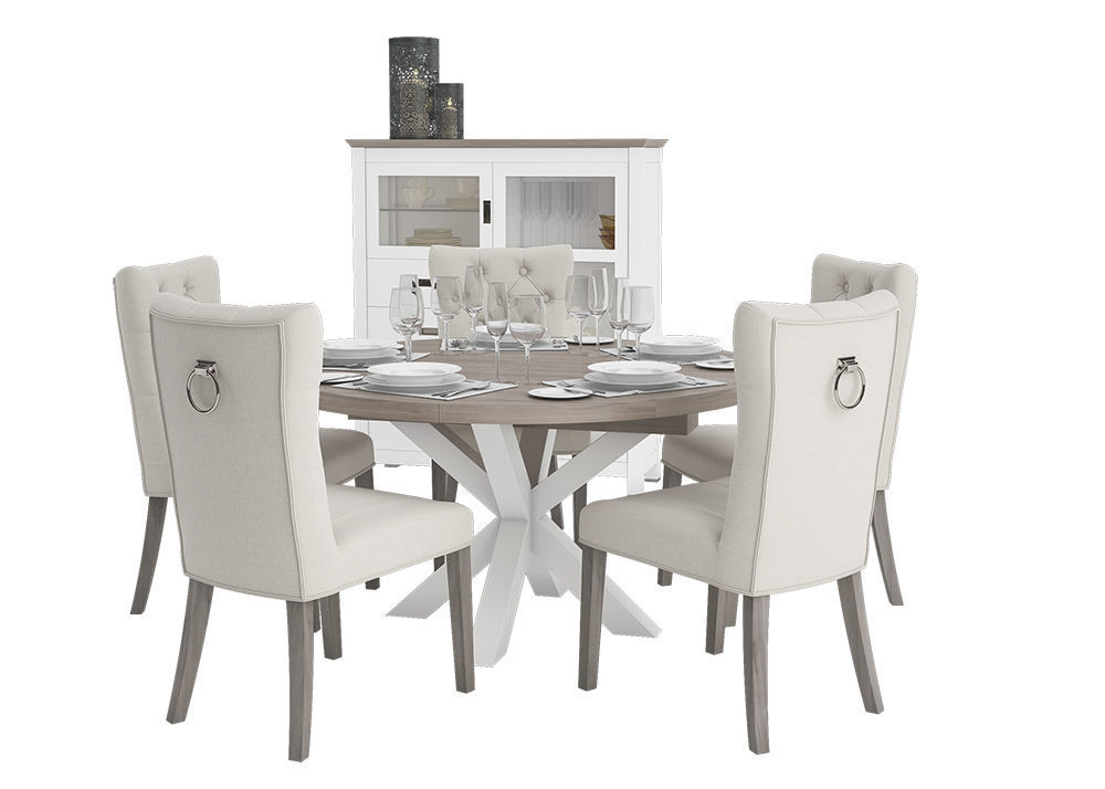 Chateaux Series Dining Furniture Set 3D model_2