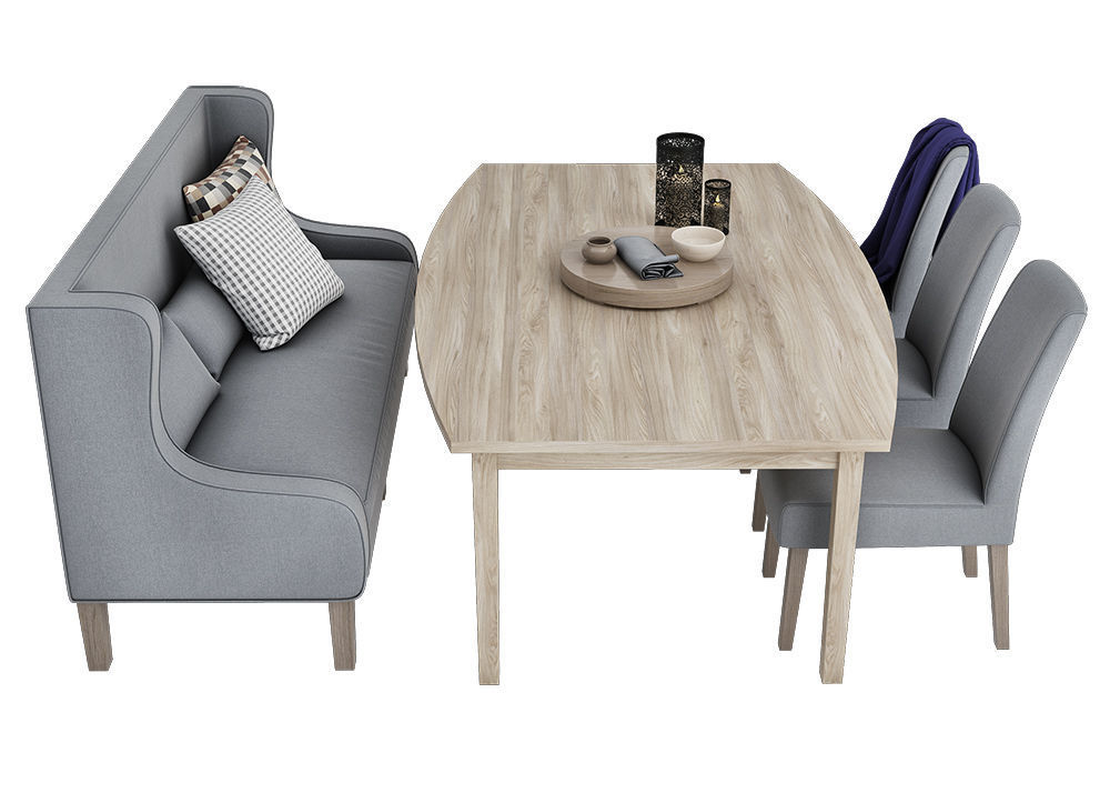 Dining furnitures set 14 3D model_1