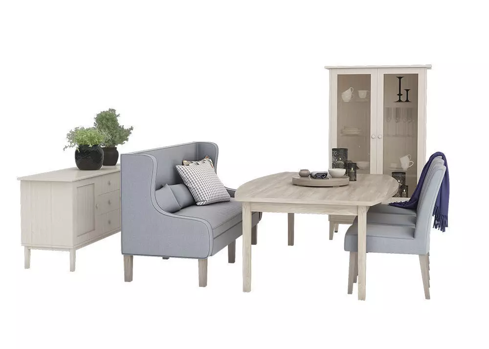 Dining furnitures set 14 3D model_0