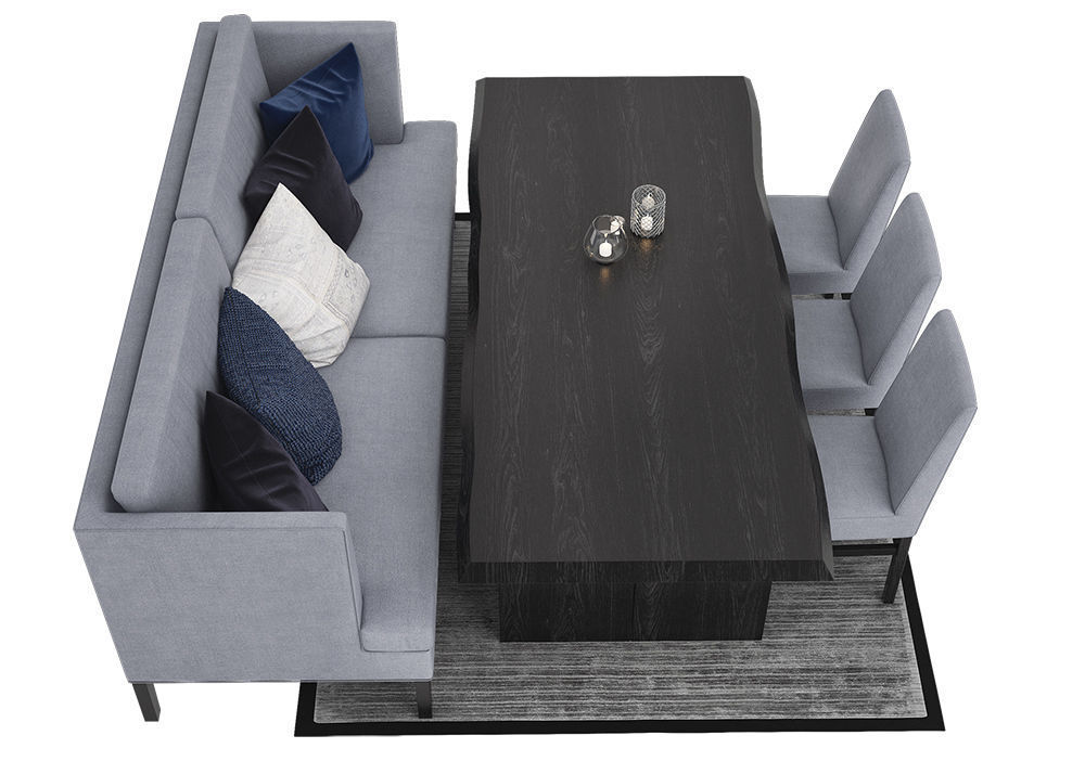 Dining furnitures set 16 3D model_1