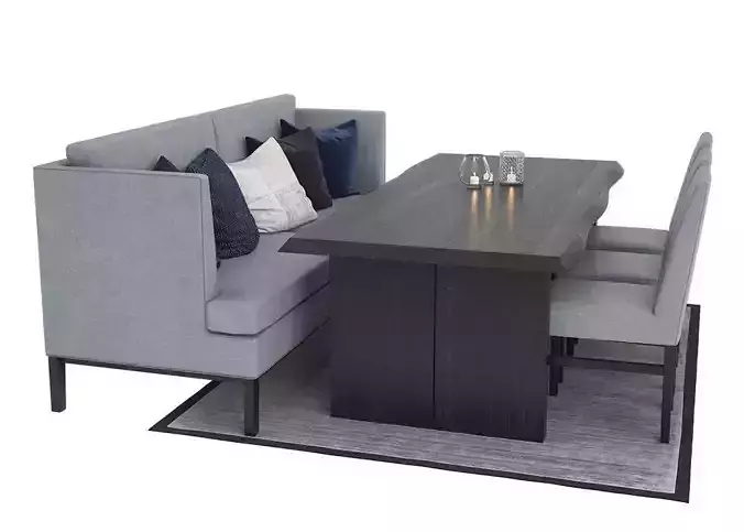 Dining furnitures set 16 3D model