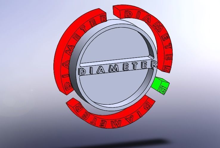 Pi constant educational 3D printable 3D print model_2