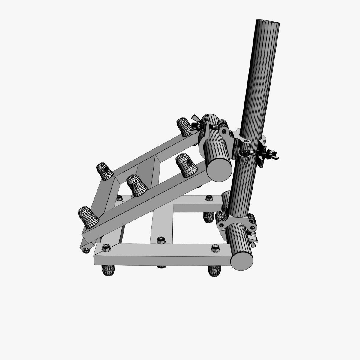 Square Truss Standard Collection - 24 PCS Modular 3D model_34