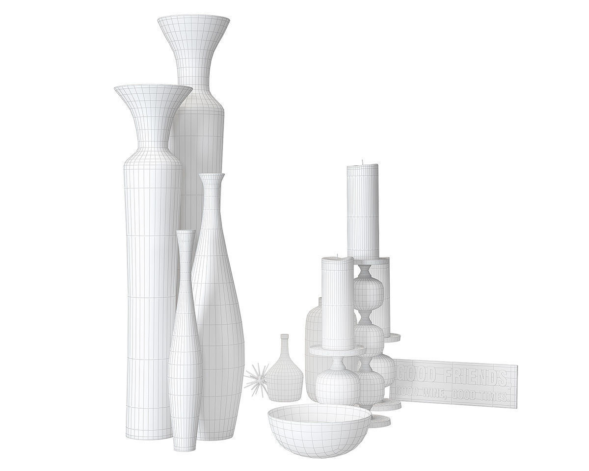 Accessories set 02 3D model_4