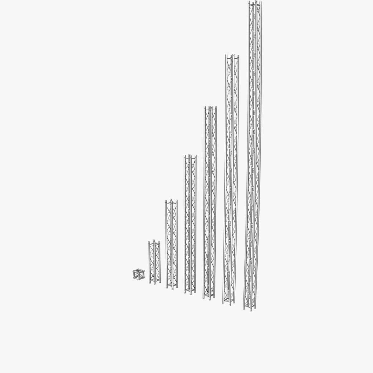 Mini Square Truss Collection - 7 PCS Modular 3D model_4