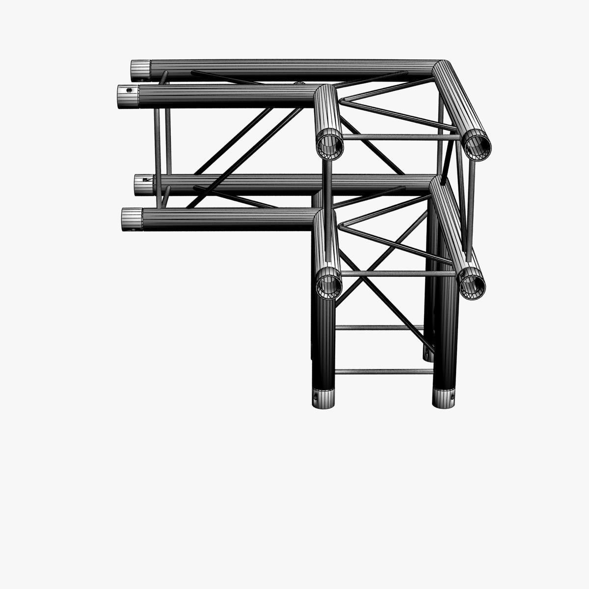 Light Duty Square Truss Collection - 9 PCS Modular 3D model_23