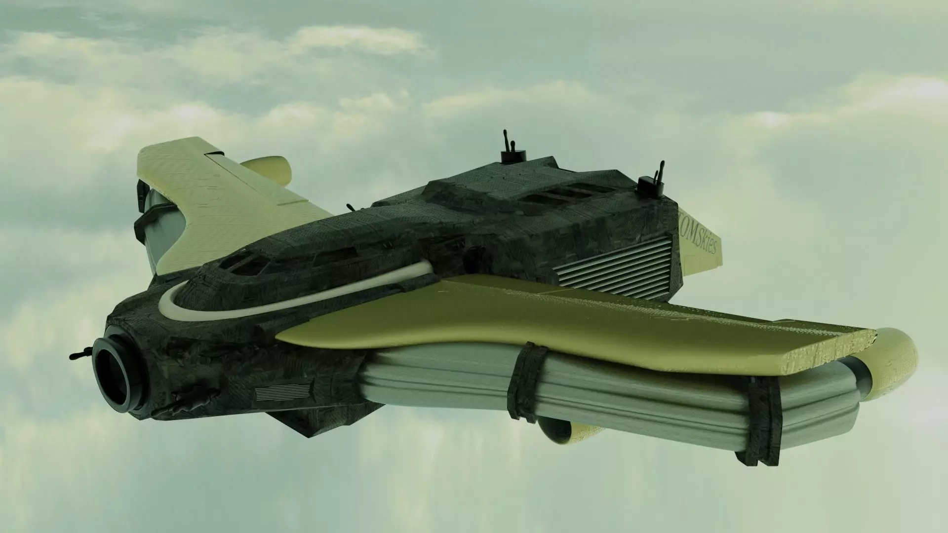 Space Ship Free 3D model