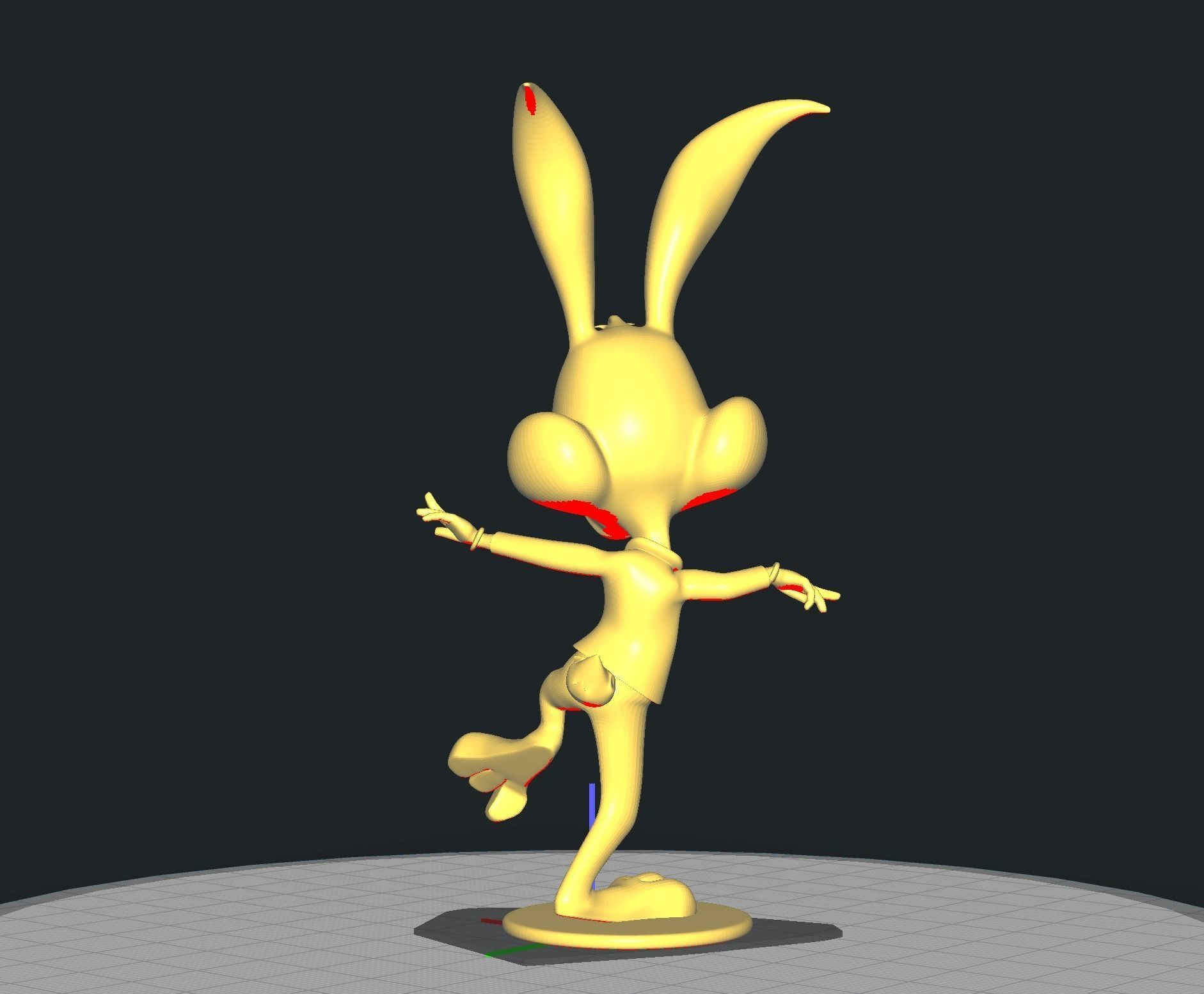 Buster bunny 3D print model_1