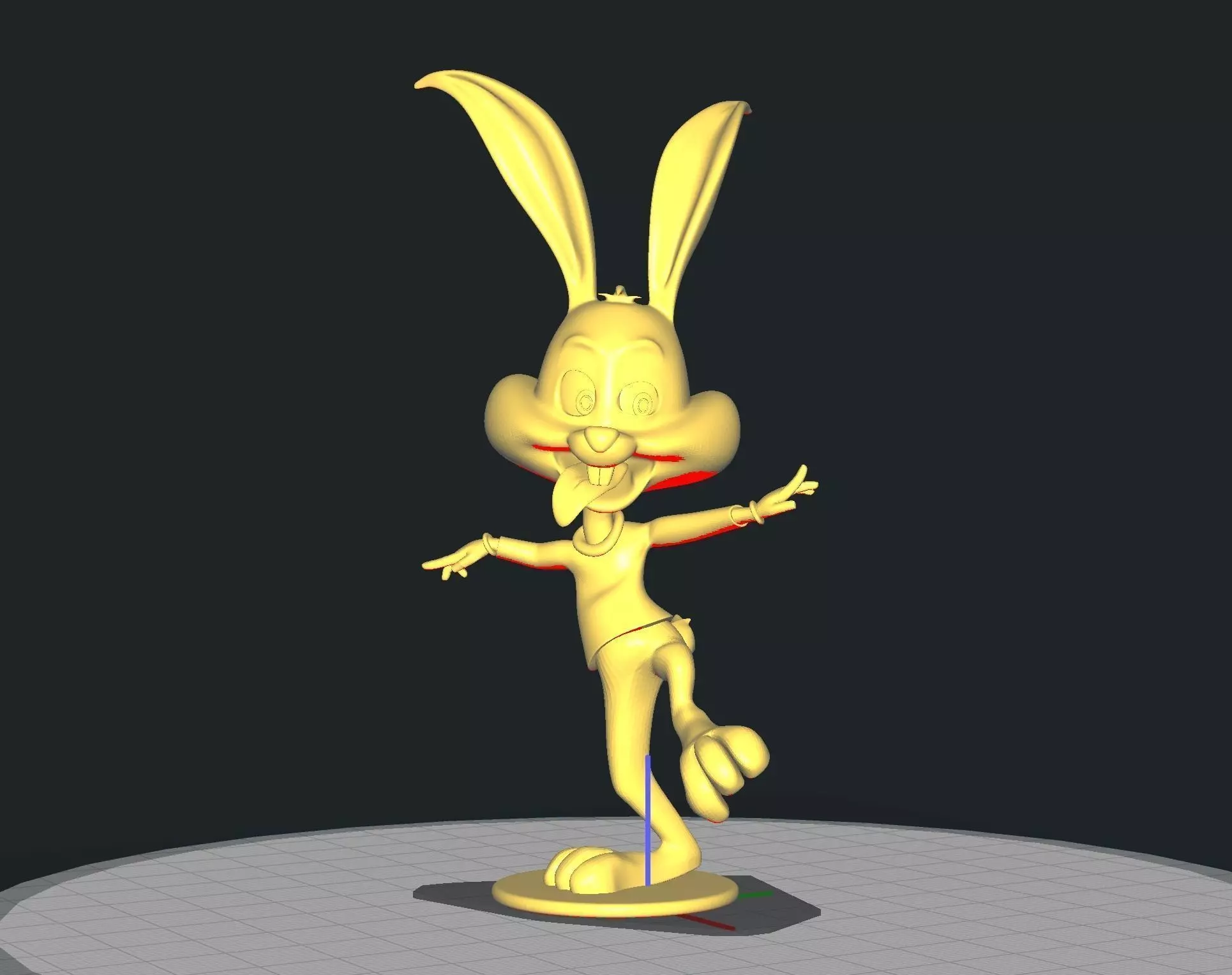 Buster bunny 3D print model_0