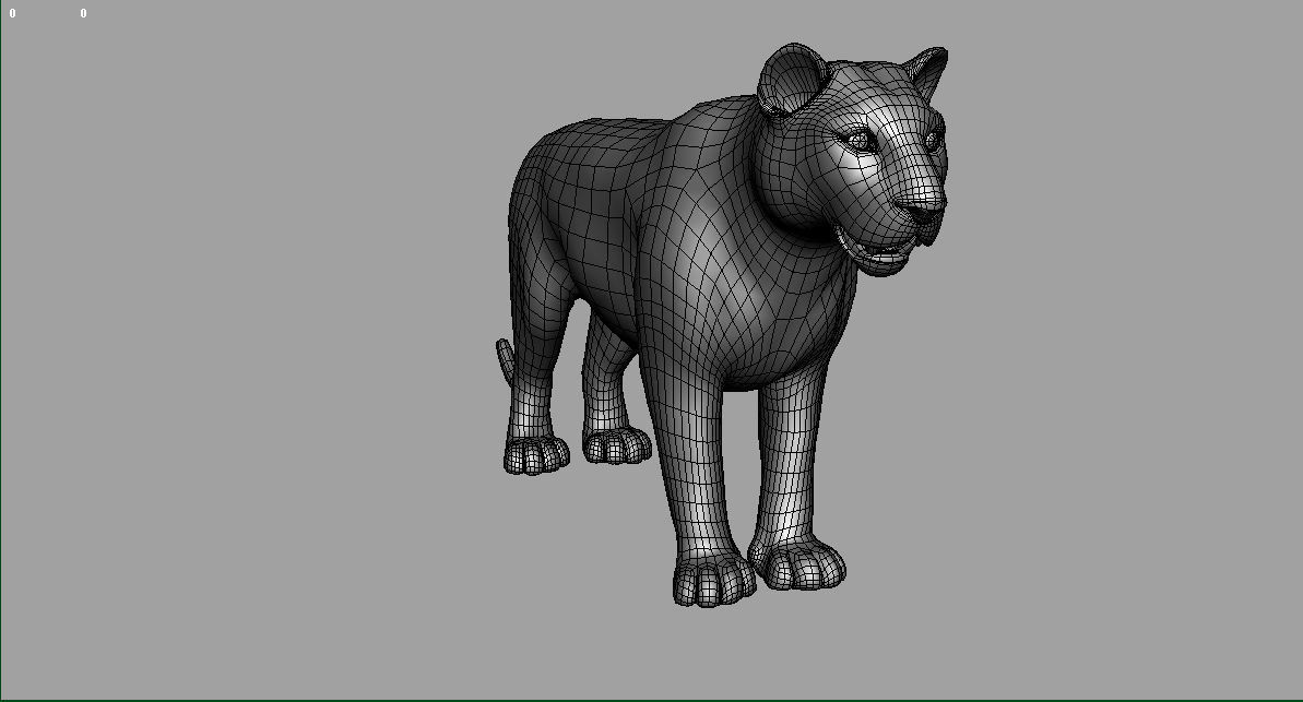 Rigged Tiger  3D model_8