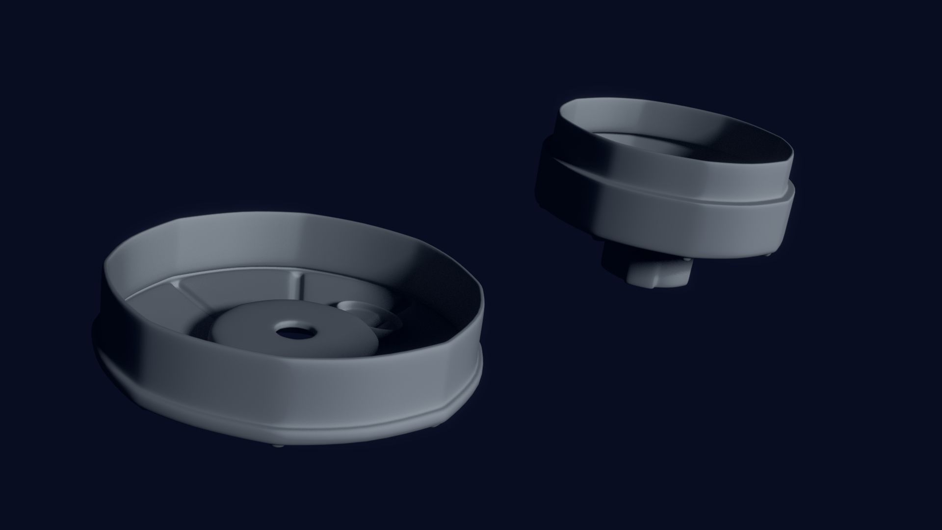 MO4 Gas Mask Low-poly 3D model_8