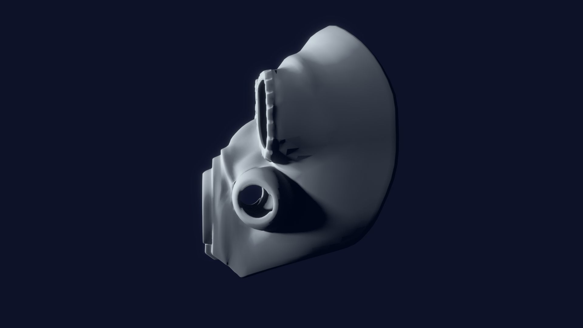 MO4 Gas Mask Low-poly 3D model_2