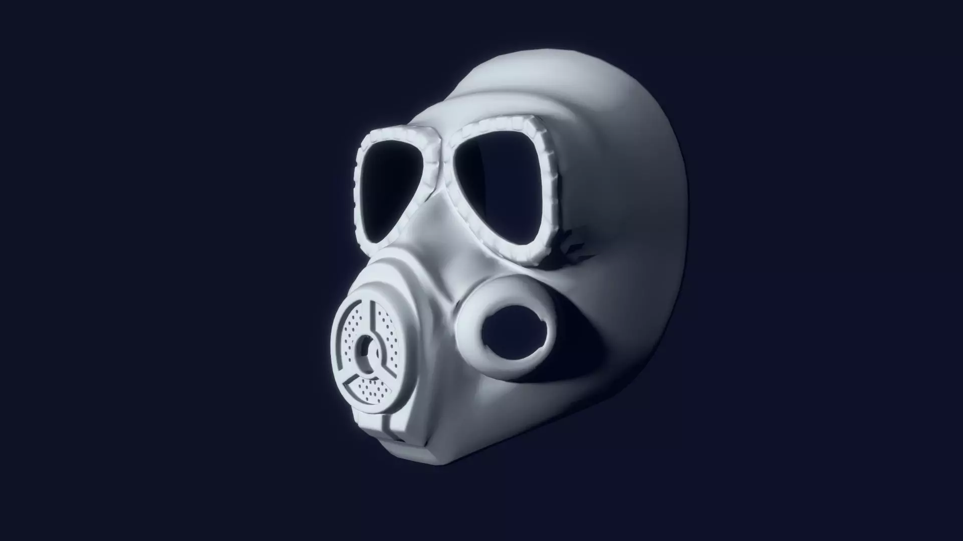 MO4 Gas Mask Low-poly 3D model_0