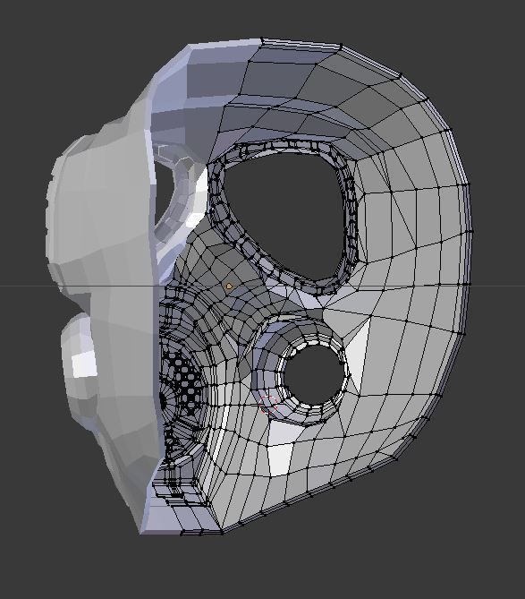 MO4 Gas Mask Low-poly 3D model_10