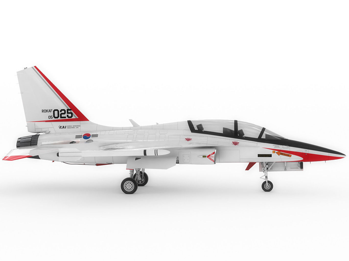 KAI T-50 Golden Eagle 3D model_4