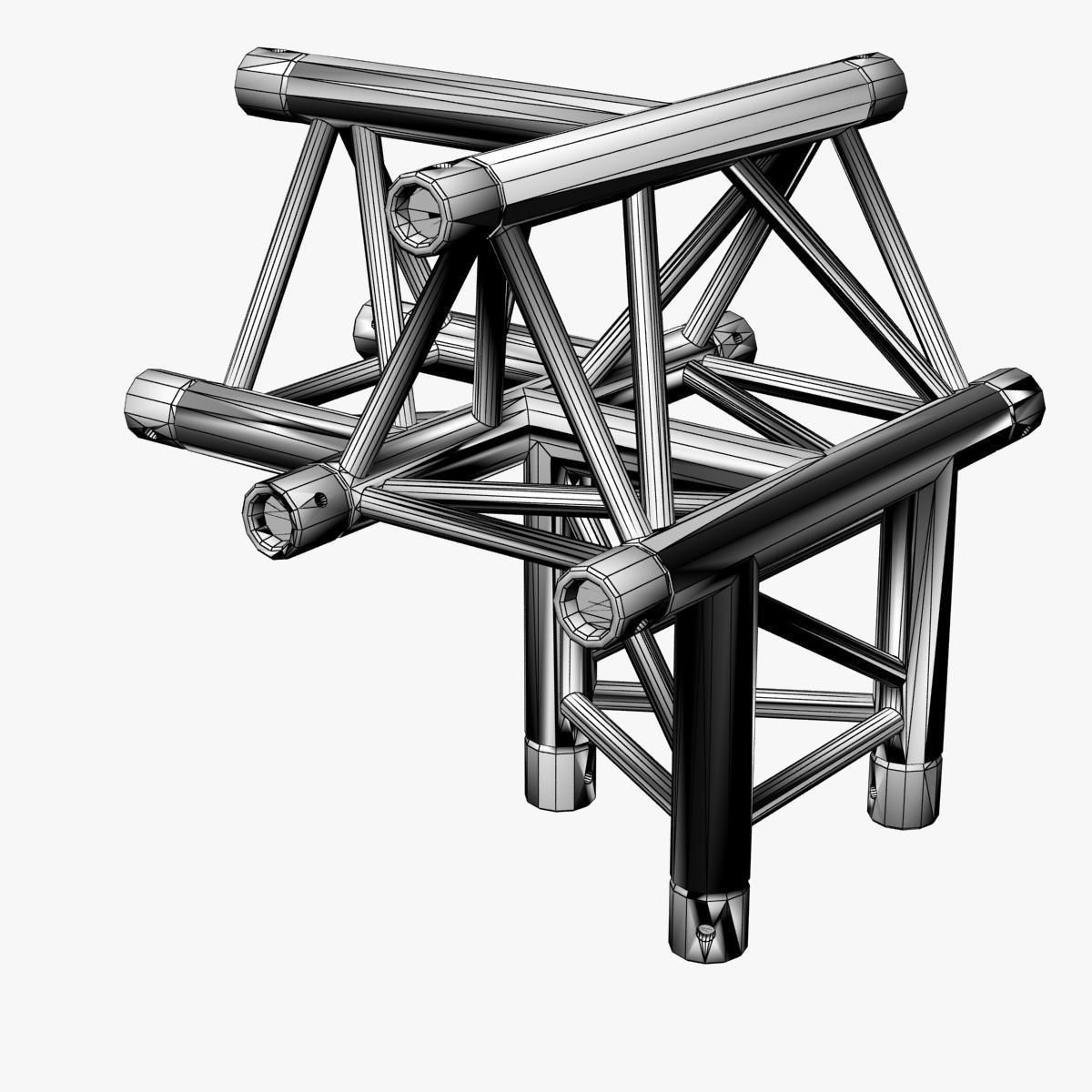 Triangular Truss Standard Collection - 41 PCS Modular 3D model_43