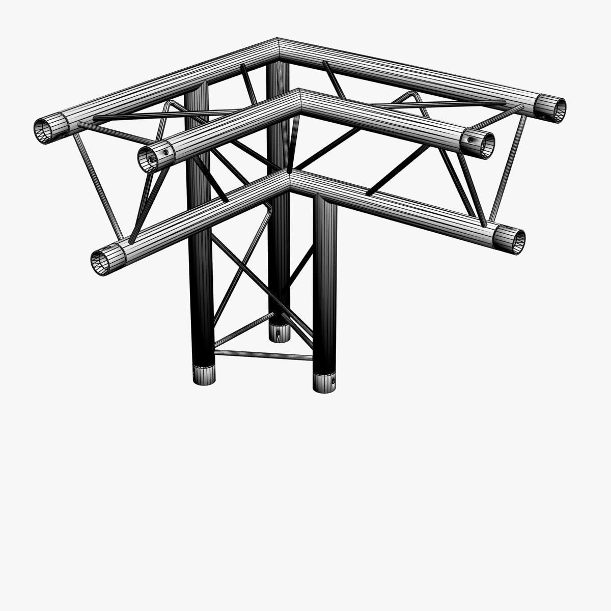 Mini Triangular Truss Collection - 14 PCS Modular 3D model_34