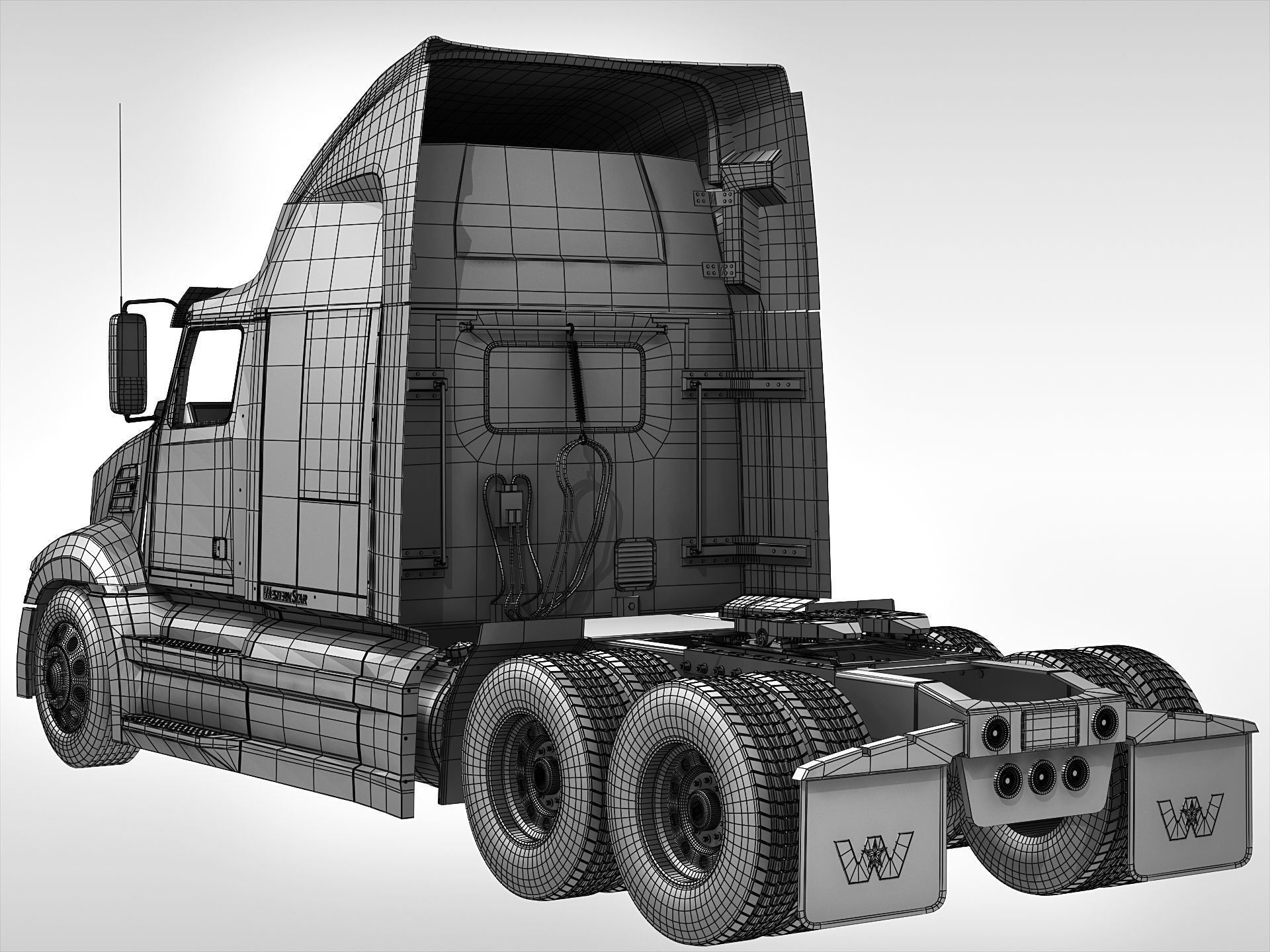 Western Star 5700XE 3D model_18