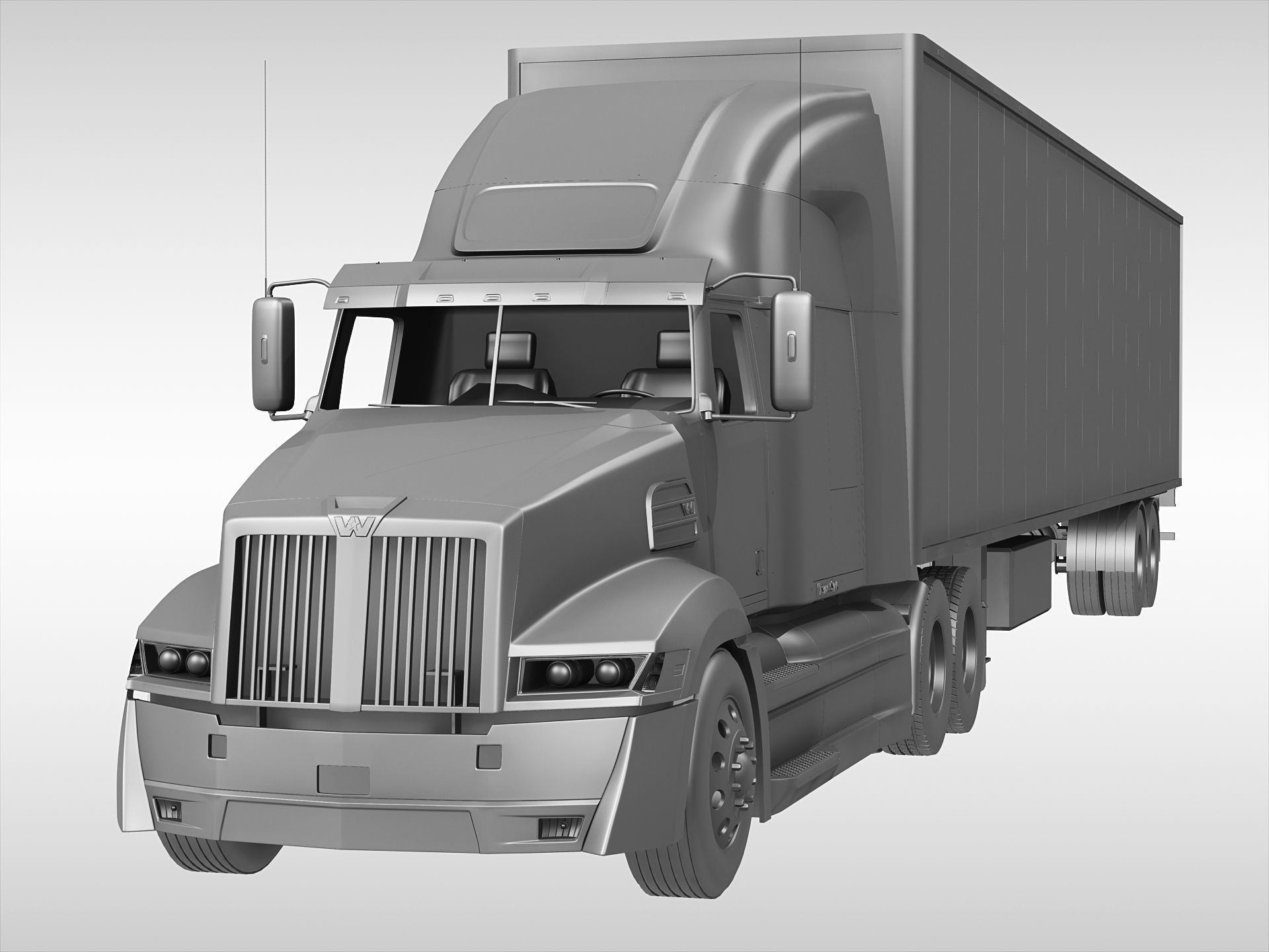 Western Star 5700XE 3D model_9