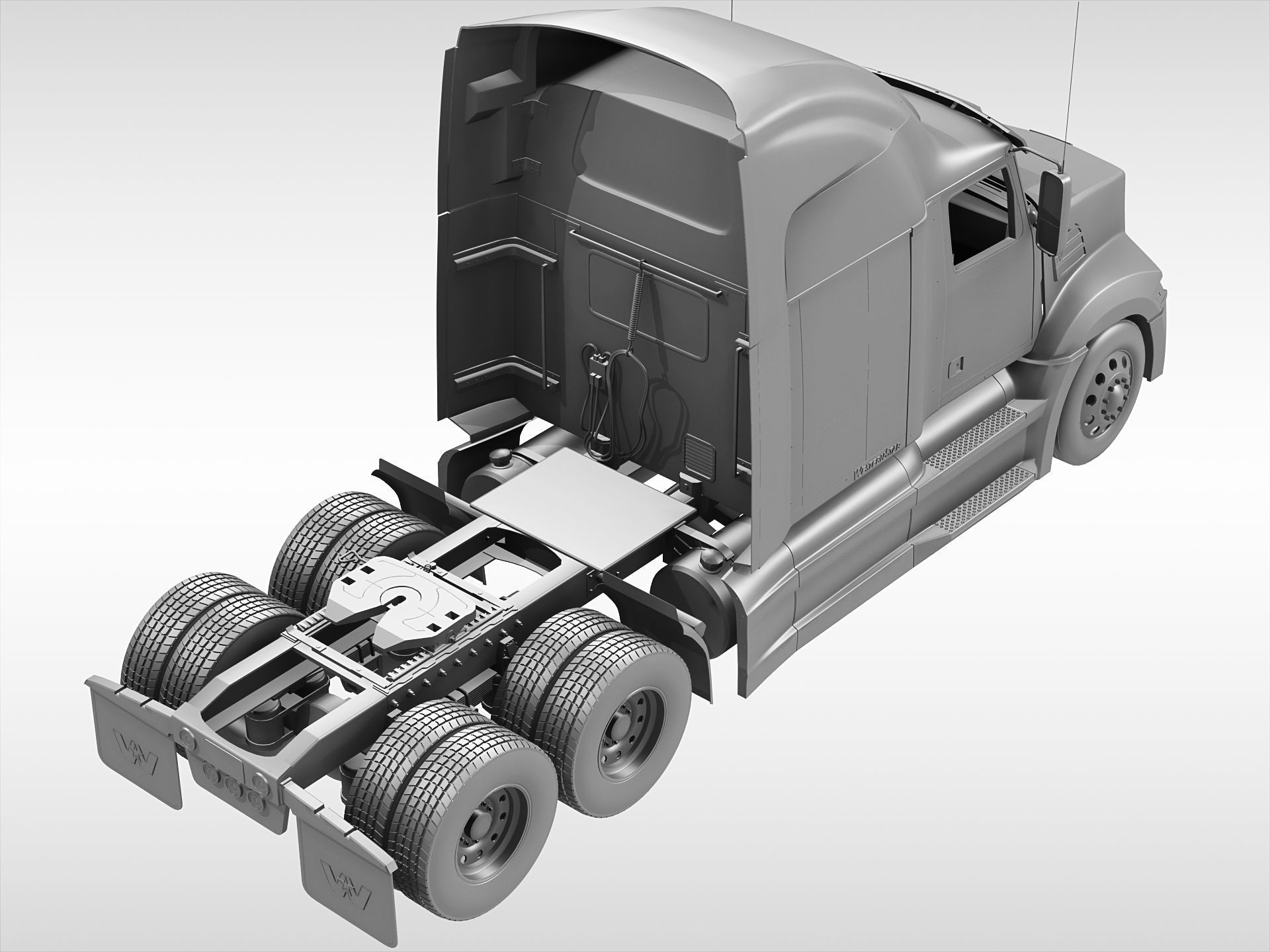 Western Star 5700XE 3D model_12