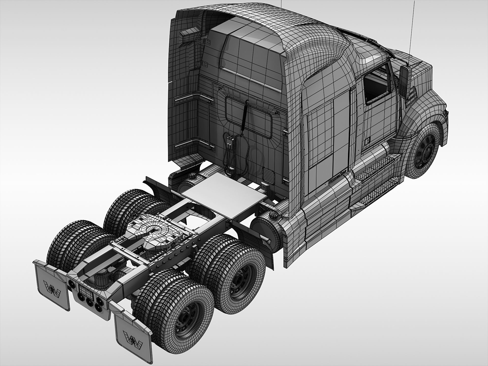 Western Star 5700XE 3D model_16
