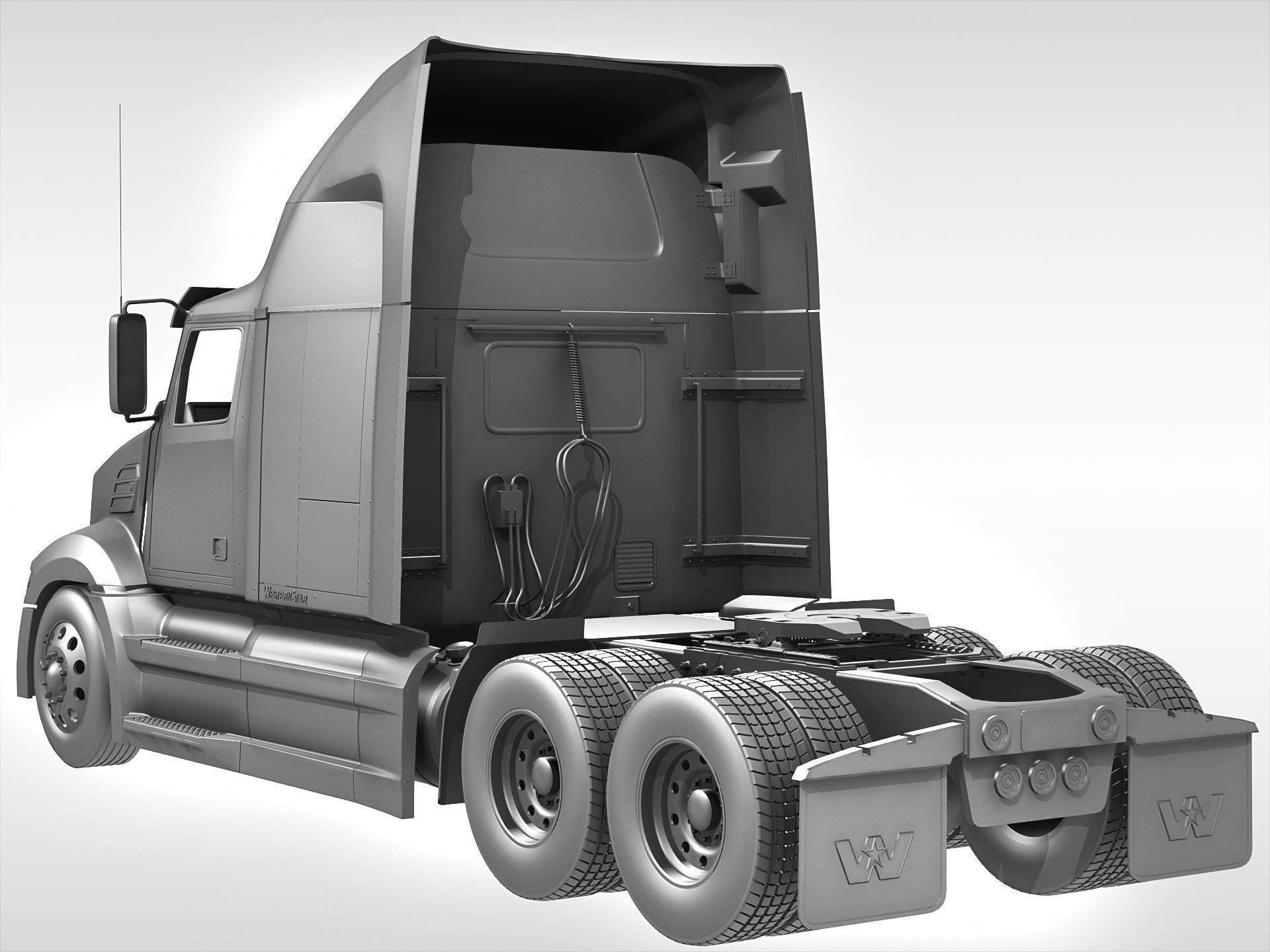 Western Star 5700XE 3D model_11
