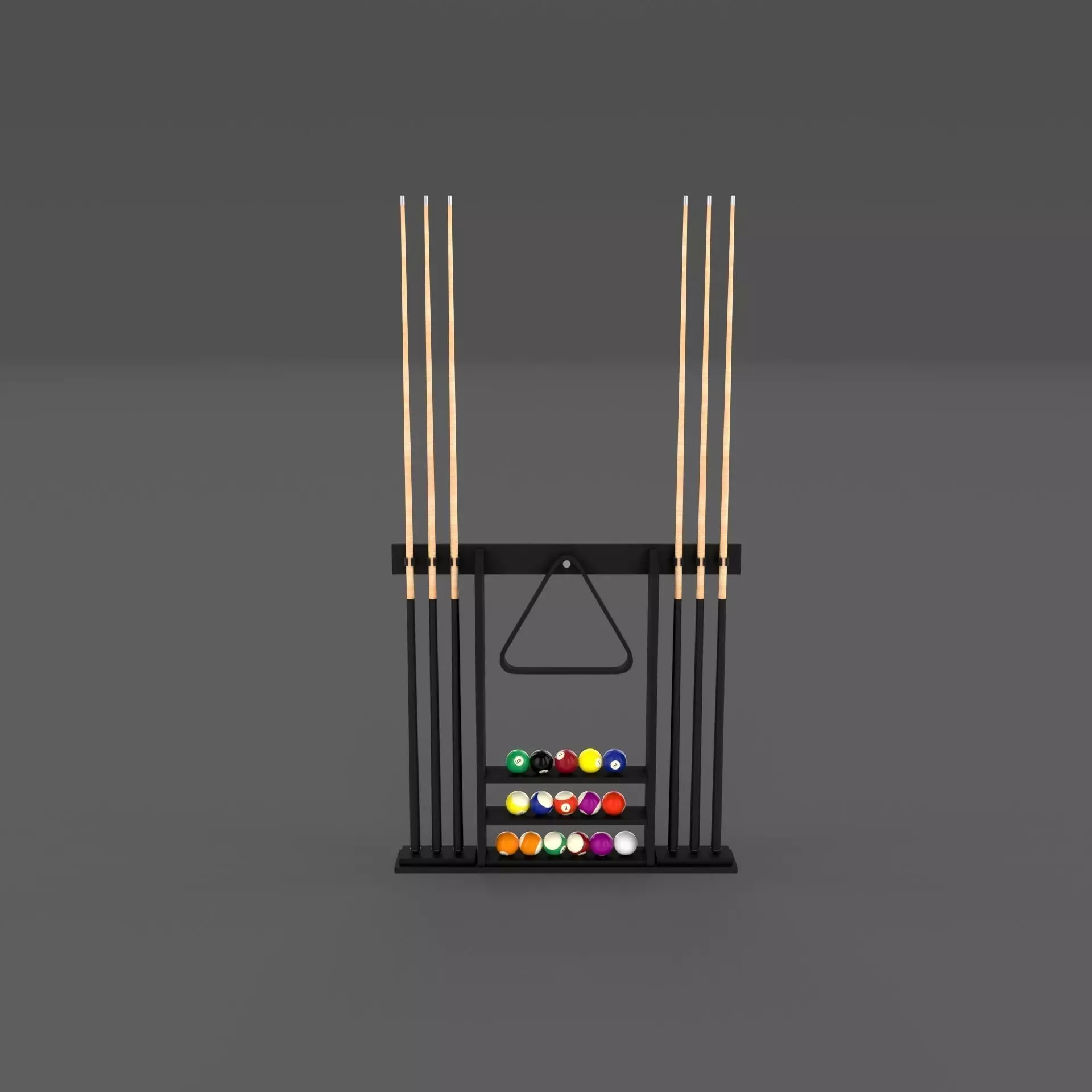 8 Ball Pool Rack 3D model_0