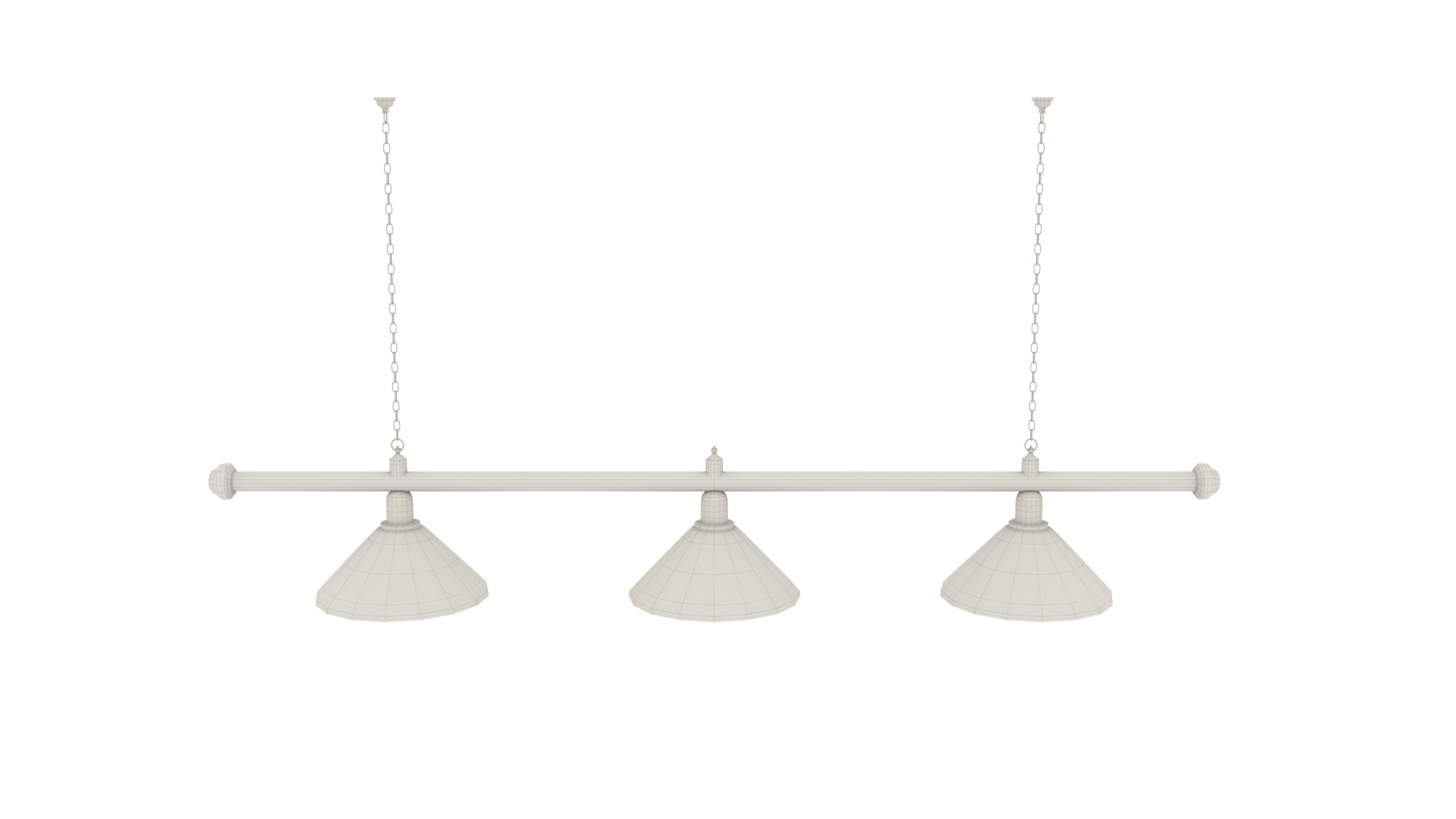 Pool Table Light Fixture 3D model_6