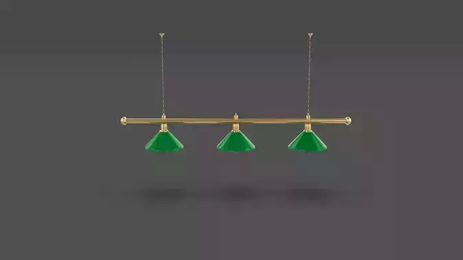 Pool Table Light Fixture 3D model