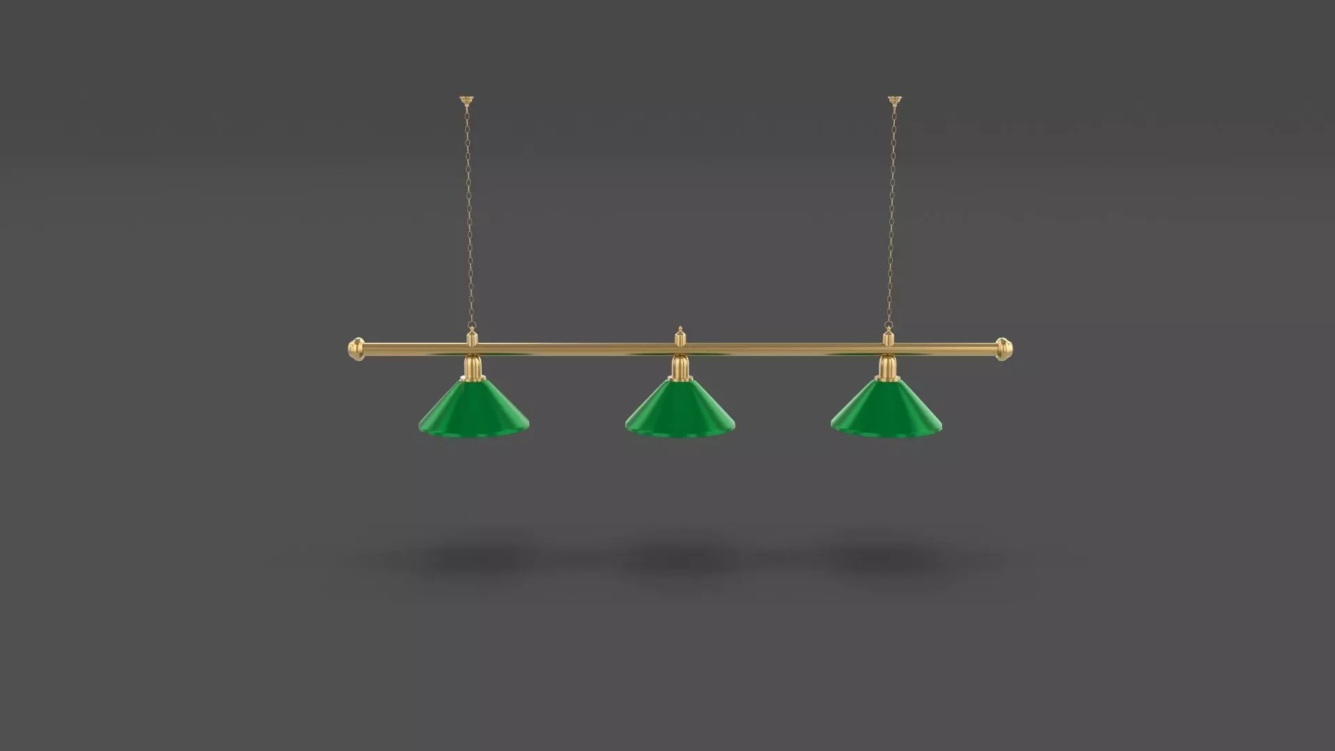 Pool Table Light Fixture 3D model_0