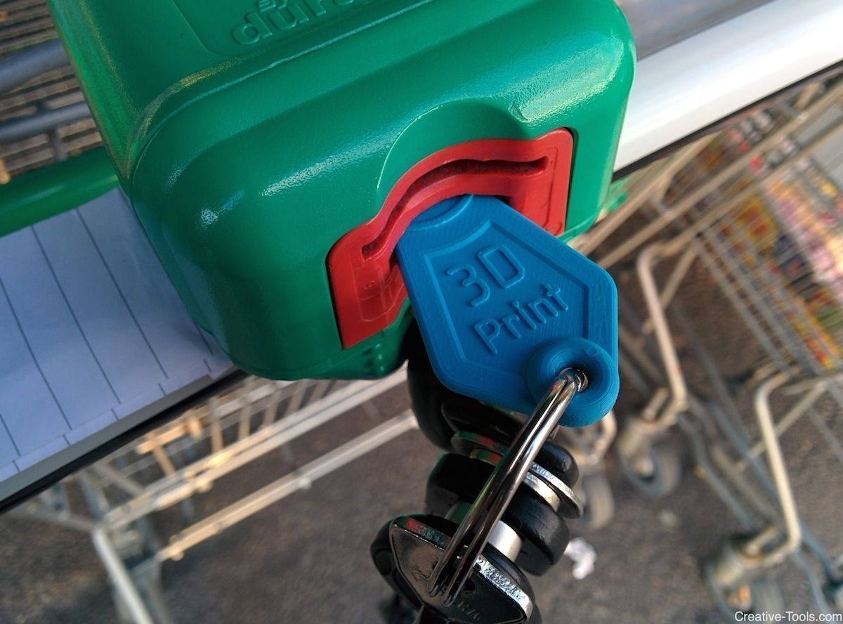 Shopping Cart Token Free 3D print model_3