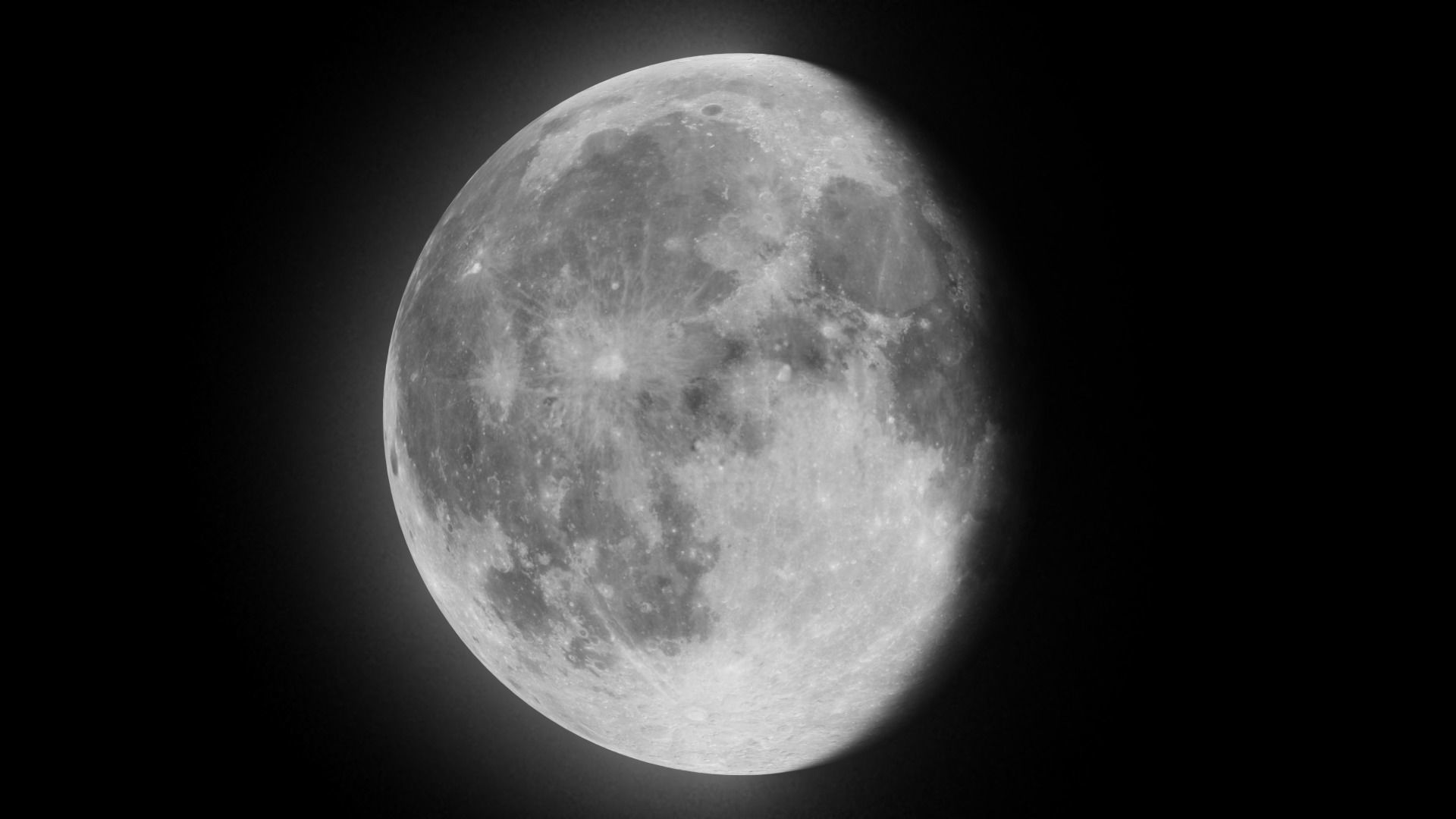 4K Moon with Moon Phases Low-poly 3D model_2