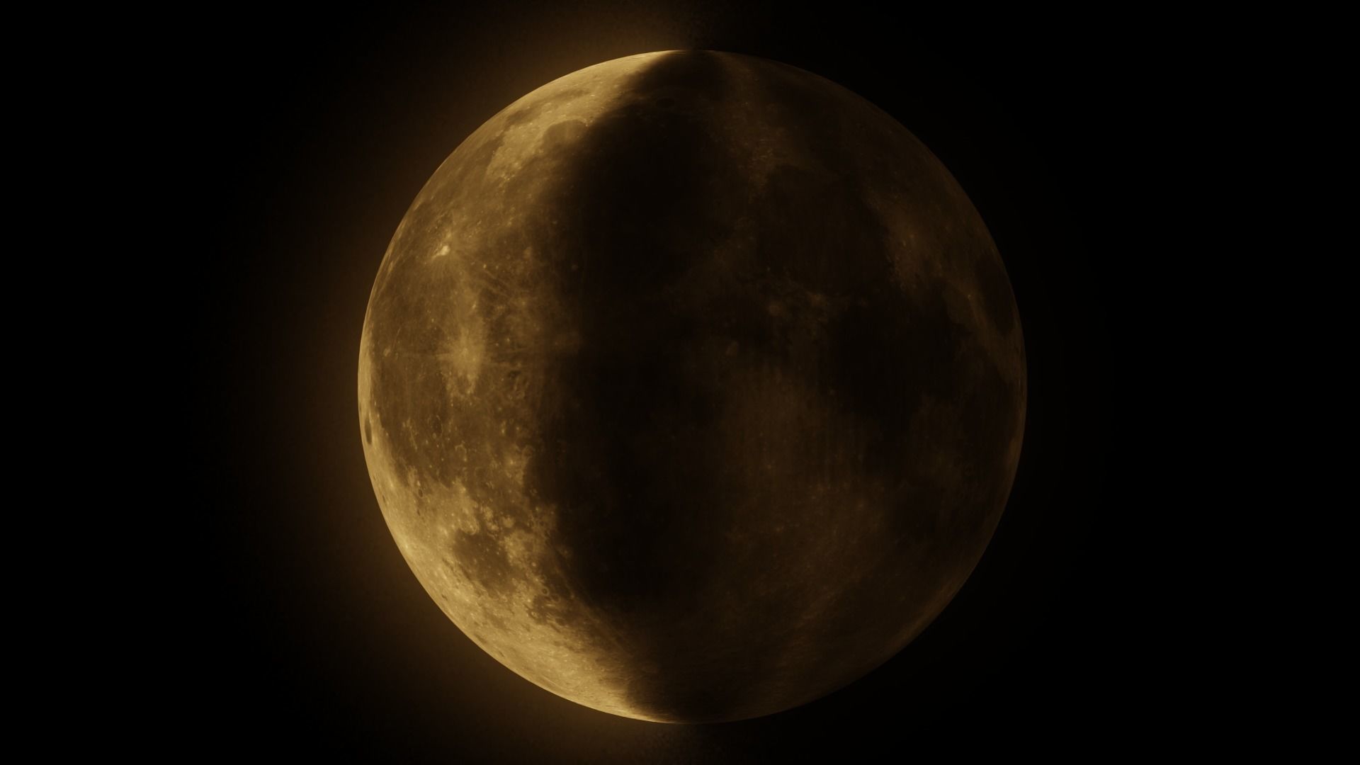 4K Moon with Moon Phases Low-poly 3D model_7