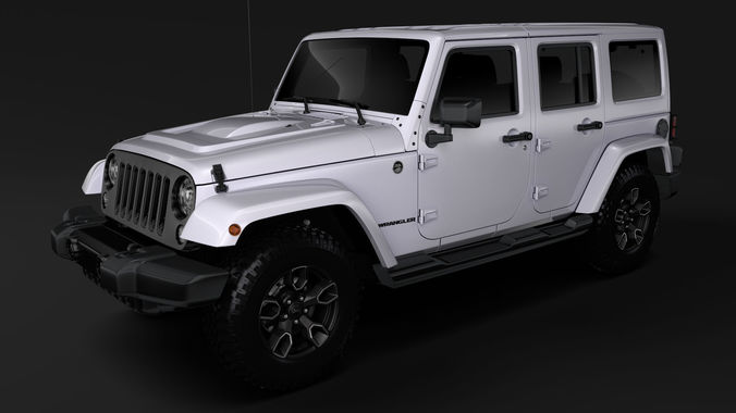 Jeep Wrangler Unlimited Smoky Mountain JK 2017 3D model