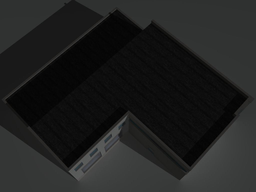 Factory Building Set 4 Low-poly 3D model_20